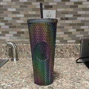 Starbucks Venti Oil Slick Studded Tumbler
